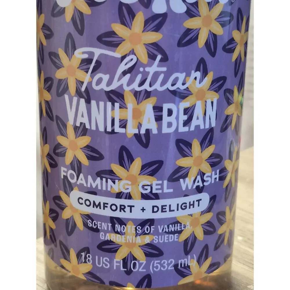 Tree Hut Tahitian Vanilla Bean Foaming Gel Body Wash 18 fl oz New Sealed S15